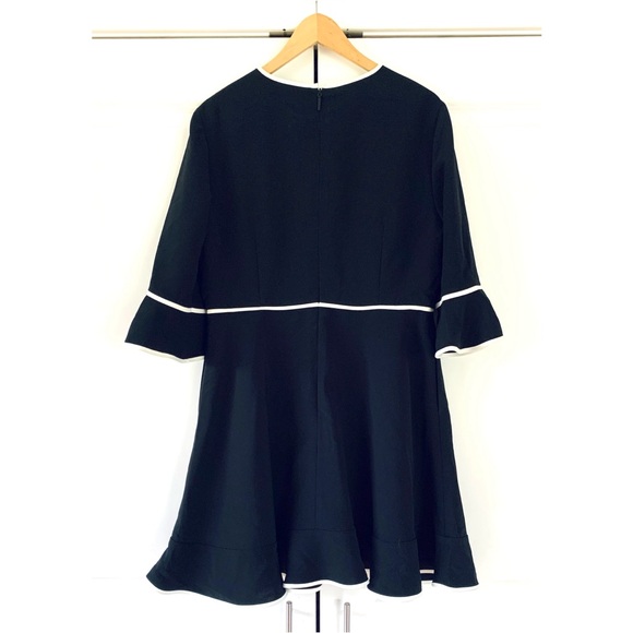 Ted Baker Dress Dindy Skater Bow Fit And Flare Black Contrast Trim Size 5 US 12 - Picture 2 of 8